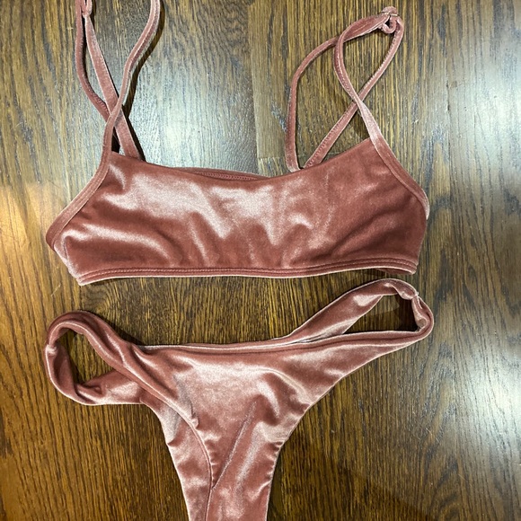 Zaful Other - Satin pink Zaful bikini! Never worn